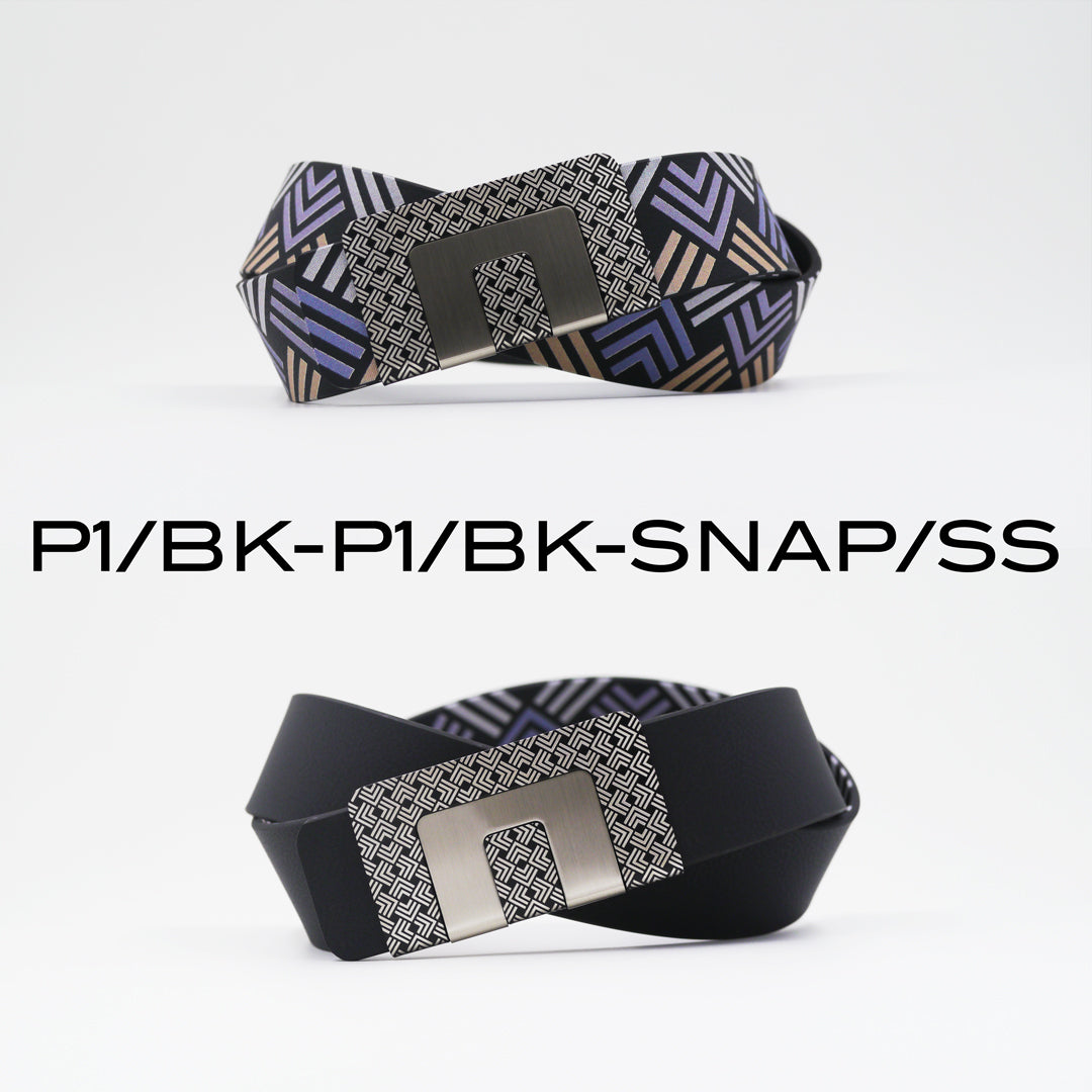 MIN BELT - BLACK P1 BUCKLE, BLACK P1 STRAP